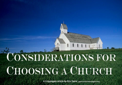 Considerations for Choosing a Church