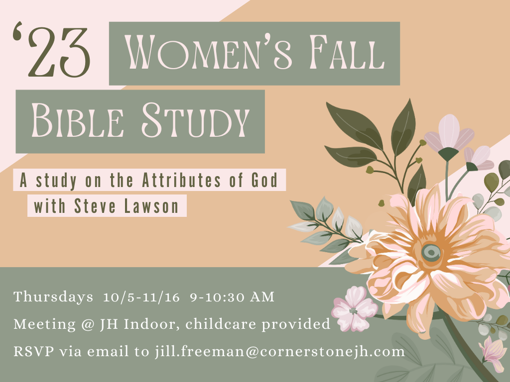Women’s Fall Bible Study 2023 Cornerstone Church Jackson Hole